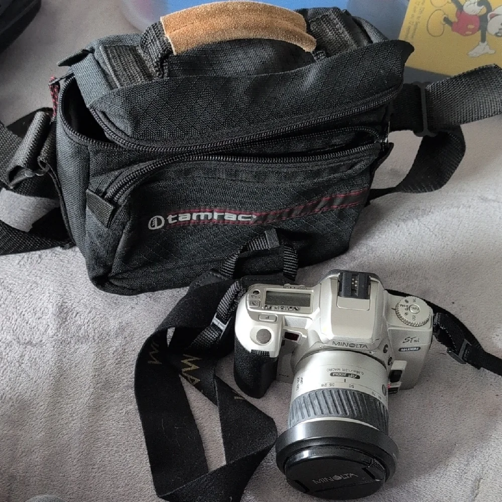 Silver SLR Camera